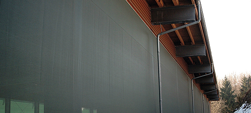 Lubratec® Fronts - Roll-up wall - Soluzione efficace per la chiusura di aperture sopra la base del muro o di porte fisse Parete avvolgibile Lubratec - Elevata protezione dal vento e dalle intemperie con effetto di ventilazione per le aperture sopra gli elementi fissi