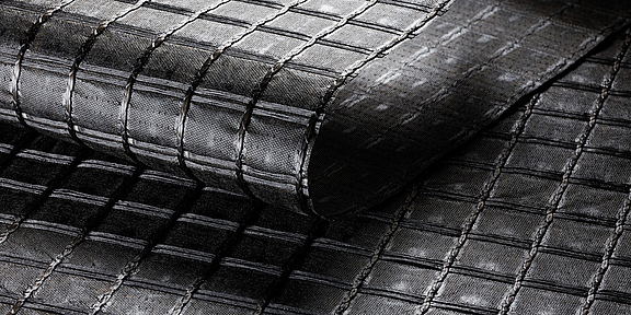 HaTelit C - Griglia flessibile e resistente per il rinforzo dello strato di asfalto Rete di rinforzo HaTelit C in filati di poliestere ad alto modulo HUESKER