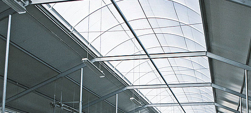 Periodo di luce Lubratec nella stalla da latte Colmo di luce per un clima migliore nelle stalle da latte